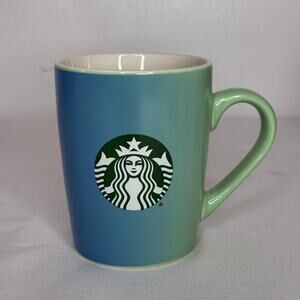 Starbucks Mug Gradient Blue Green 10oz 296ml Ceramic Coffee Cup 2021 Logo Gift